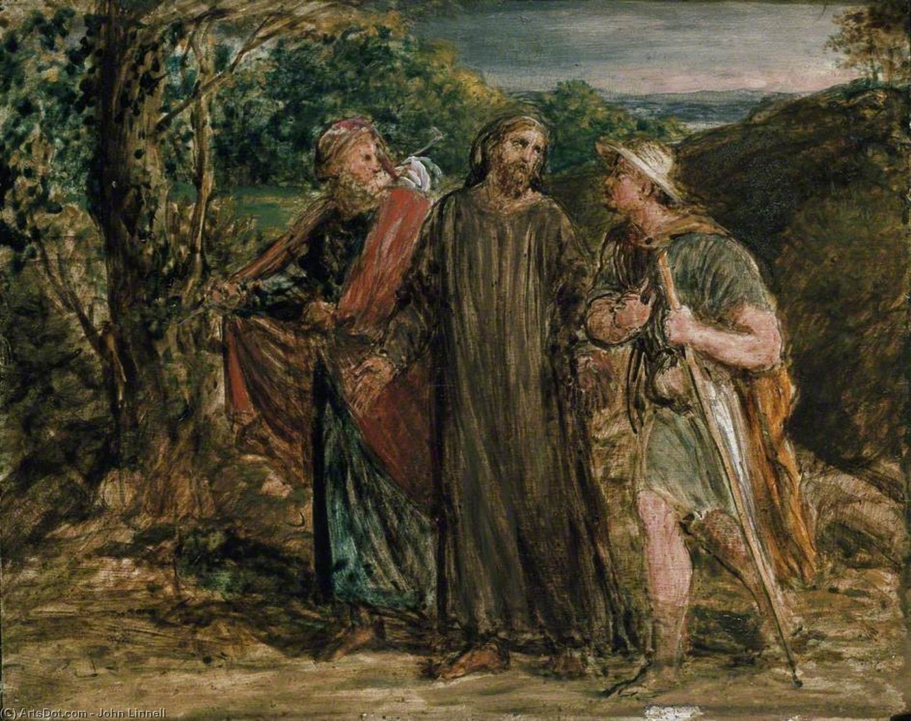 Luke 24 32 Linnell