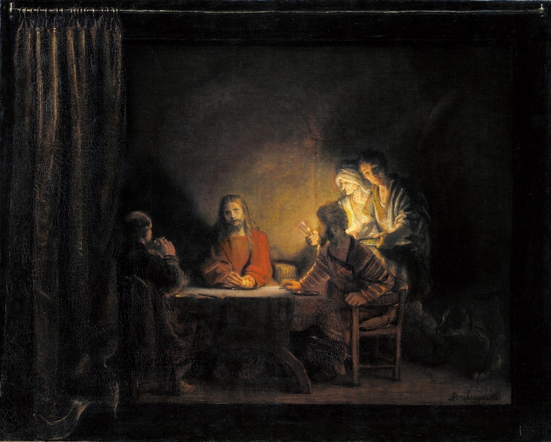Luke 24 32 Pupil of Rembrandt
